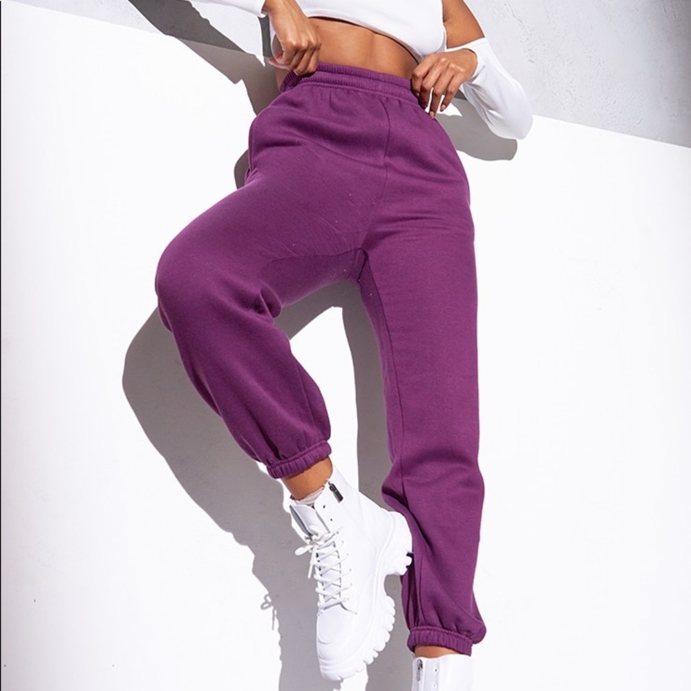 RENEW Plum Sweat Pant Joggers from PRETTYLITTLETHING